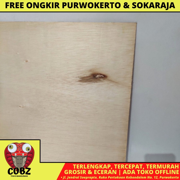 

3 MM X 120 CM X 240 CM / NM TRIPLEK MULTIPLEK PAPAN KAYU 3 MM BIASA