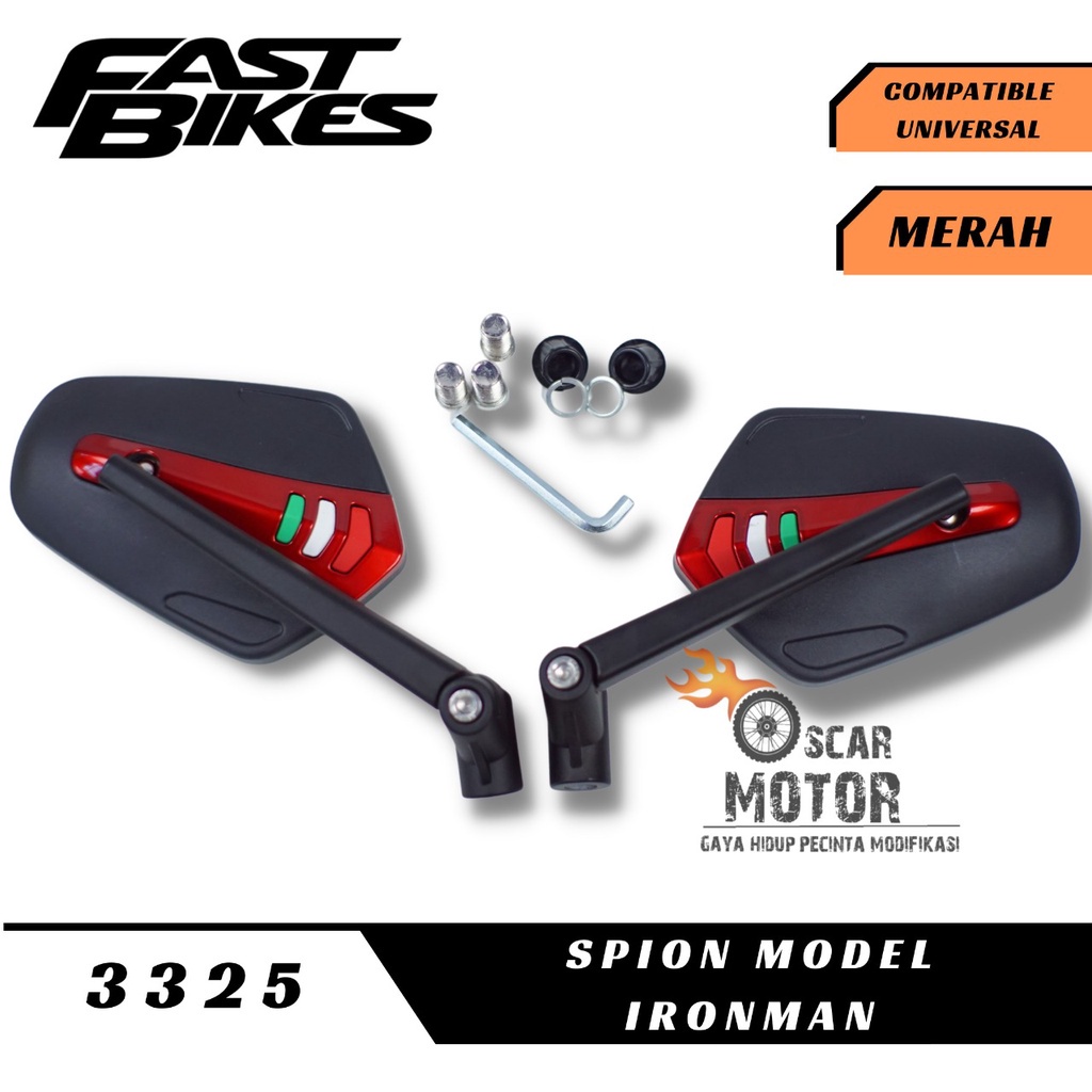 SPION MODEL IRONMAN DAUN ITALIAN DASI VESPA SPION UNIVERSAL