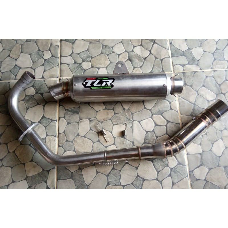 knalpot tlr satu set tinggal pasang untuk satria fu vixion mx megapro cb klasik tiger verza dll