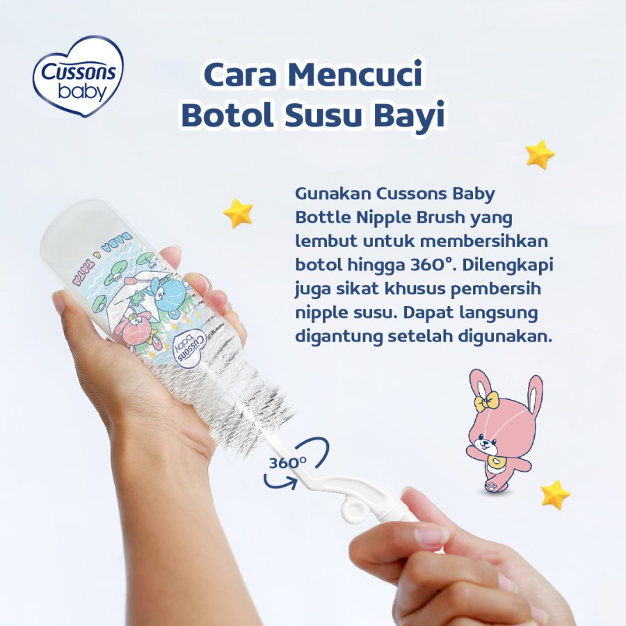 Cussons Baby Milk Bottle PP Wide Neck 125ml Dan 250ml Botol Susu