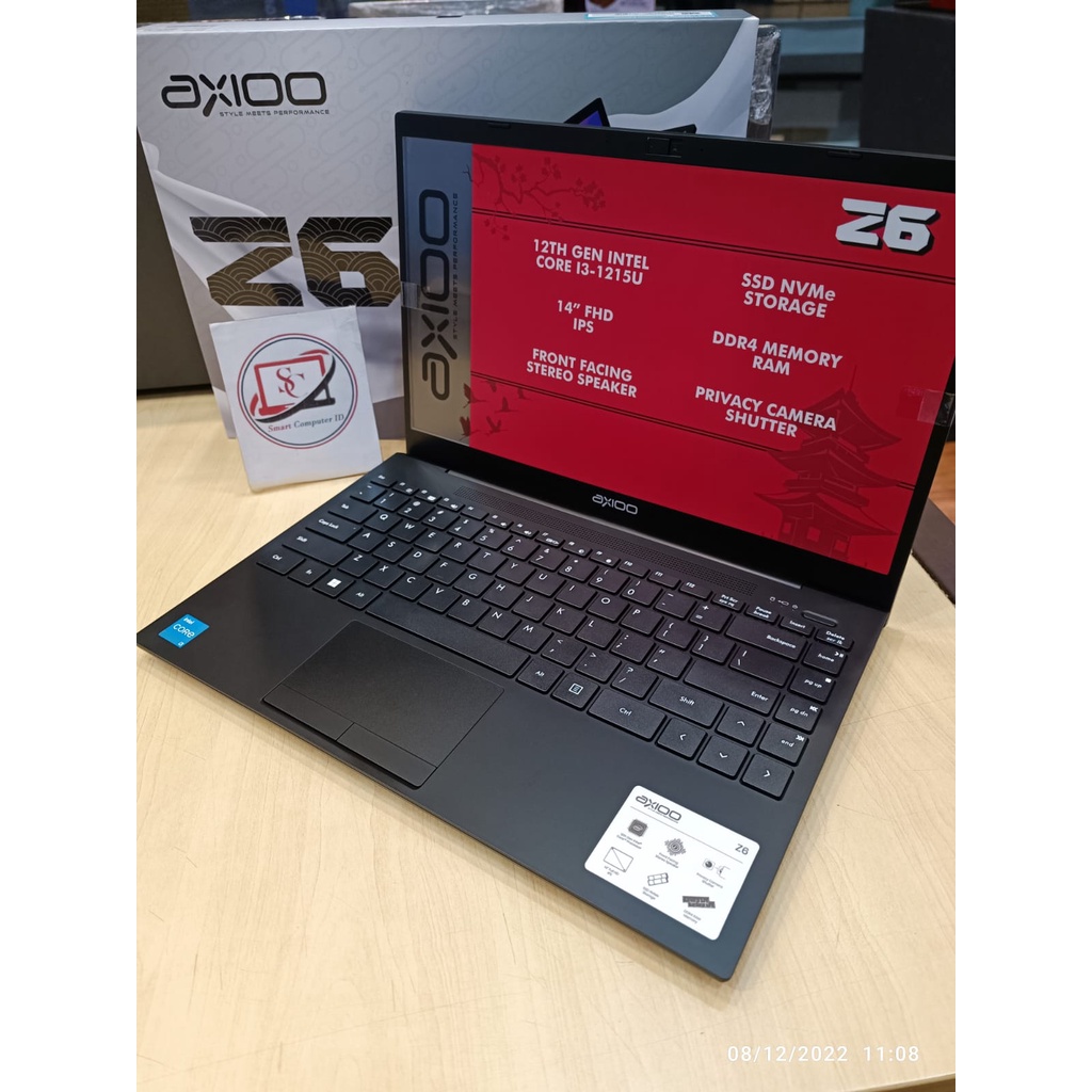 Laptop 2022 Axioo MyBook Z6 Metal Intel I3 1215U 8GB 256GB 14 FHD IPS BL Windows 11 Libre office