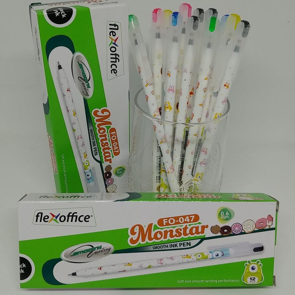 

(U-O6O-») Pulpen Smooth Ink Pen 0.6mm - 0.6 mm Monstar - Warna Hitam amanah