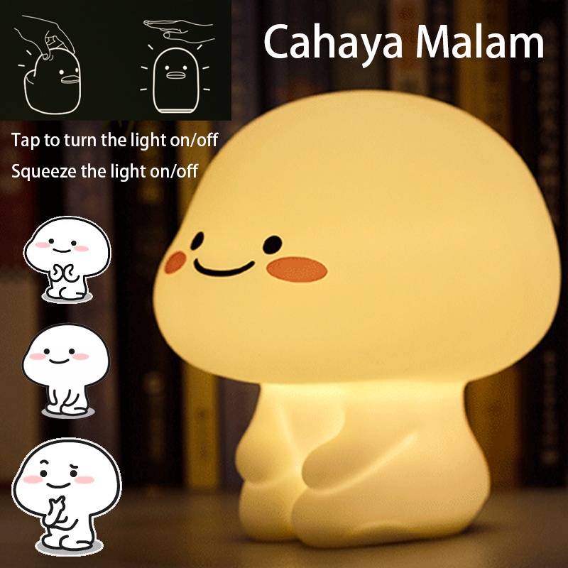 Cute Duck Lamp /Warm Light Quby Lamp Tidur Quby Pentol Lampu Tidur Quby Star Moly Soft Head Touch Di