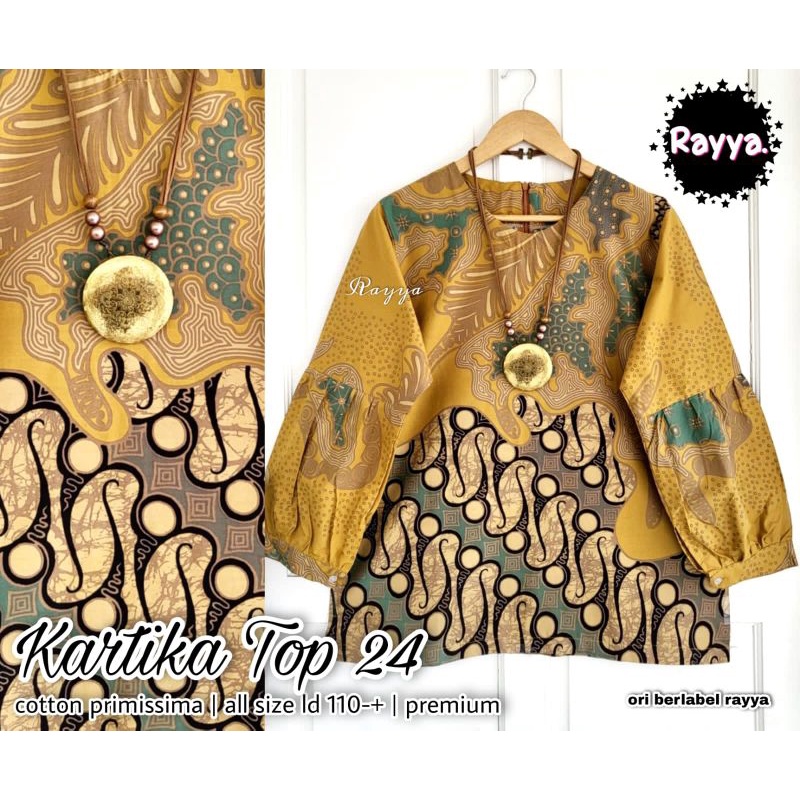 blus kartika top balon batik solo blus batik blus wanita