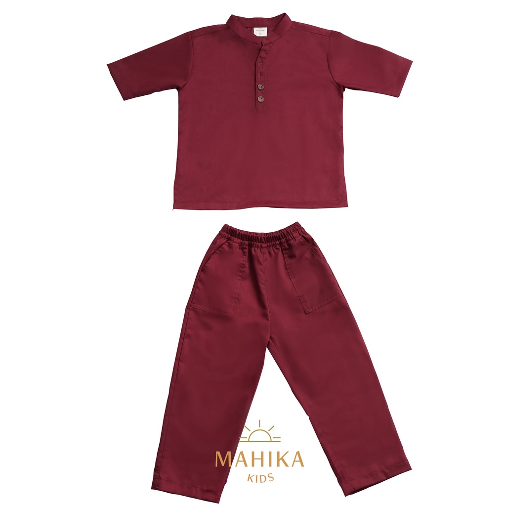 MAHIKAKIDS - RAYA COLLECTION - IHSAN SET - Baju Lebaran Anak Laki-Laki - Baju Muslim Anak Laki-Laki 