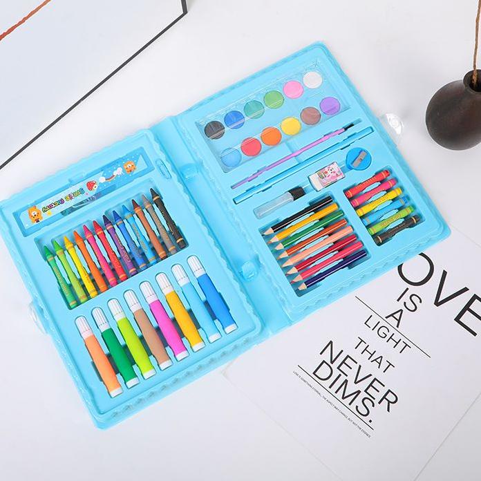 

☺_☻ CRAYON SET ISI 68PC ALAT MELUKIS MENGGAMBAR ANAK ATK / PENCIL WARNA