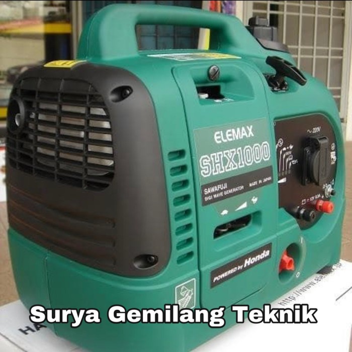 Genset / Generator Set Portable Elemax Shx 1000 (1000 Watt) Honda