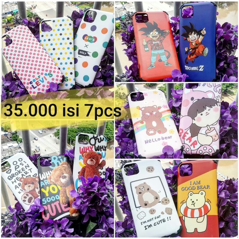 CASE VIVO 35RIBU ISI 7 PCS MOTIF RANDOM CASE CASING HP MURAH