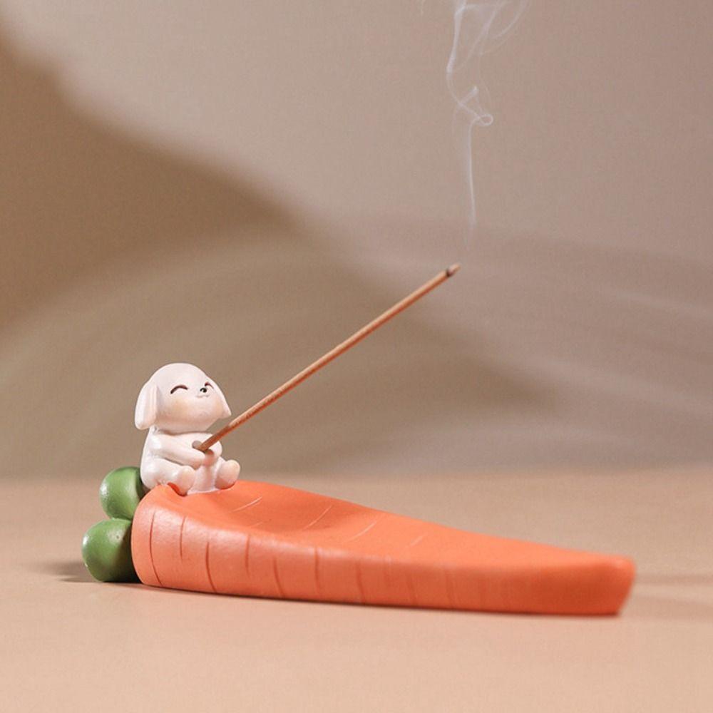 [Elegan] Tempat Dupa Menarik Kreatif Halus Dekorasi Rumah Mudah Digunakan Cendana Dasar Resin Kerajinan Bentuk Perahu Ornamen Meja Incense Stick Holder