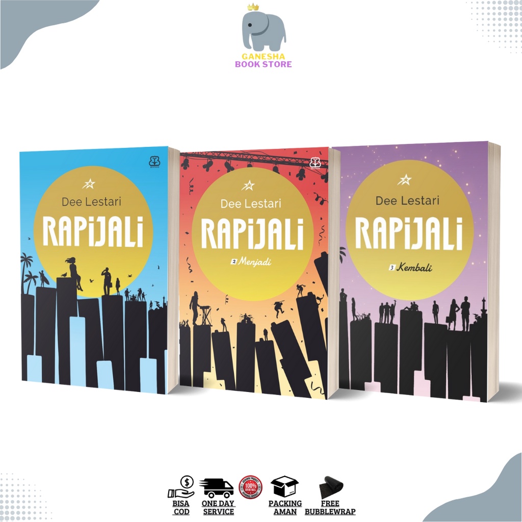 Novel Rapijali 1 & Rapijali 2 by Dee Lestari - ORIGINAL