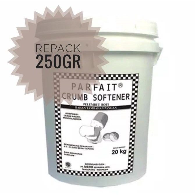 

Parfait Crumb Softener Repack 250gr Pelembut Roti Donat