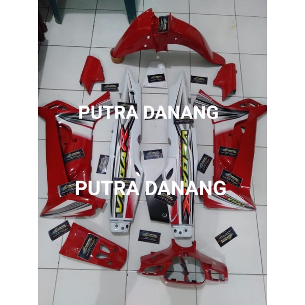 Cover Body Vega R Lama Full Set Halus Kasar Lampu Merah Putih 2004-2005 Cover Bodi Vega R Lama Yamah