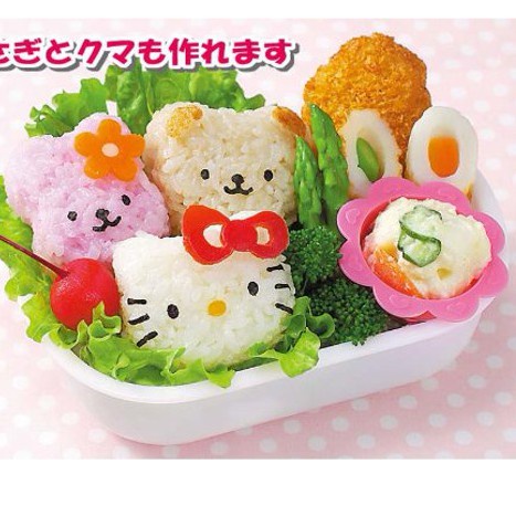 familygames CETAKAN BENTO 3IN1 cetakan nasi karakter cetakan roti karakter cetakan bekal anak lucu unik C008