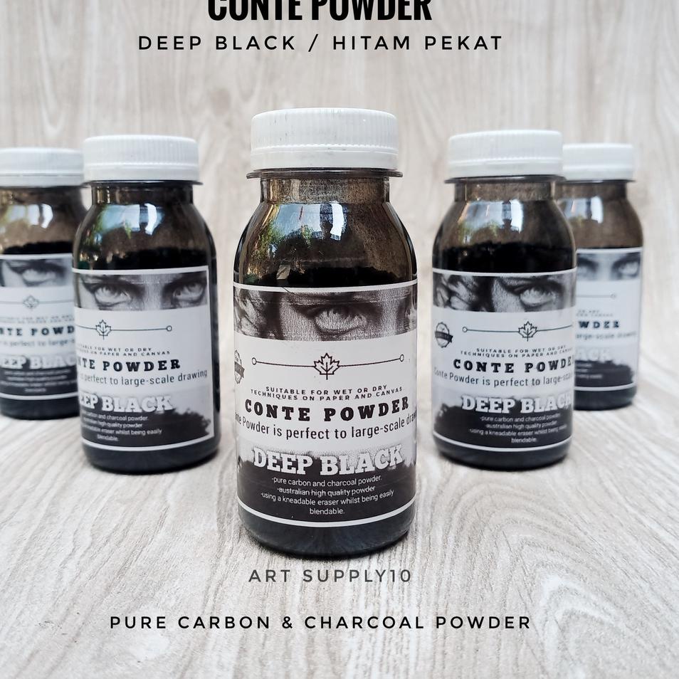 

(Z-T-U㊛) Conte Powder Original - Deep Black super keren