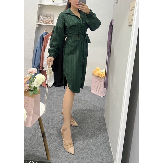 Cherry_ Dress LadyCrush / Cardigan/ Tunik Korean Style / Dress midi / Dress wanita