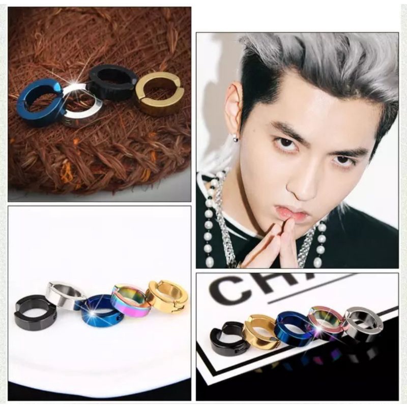 Anting Jepit Tanpa Tindik/ Anting Jepit Pria Wanita/ Anting Korea/COD/ Agam Aksesoris