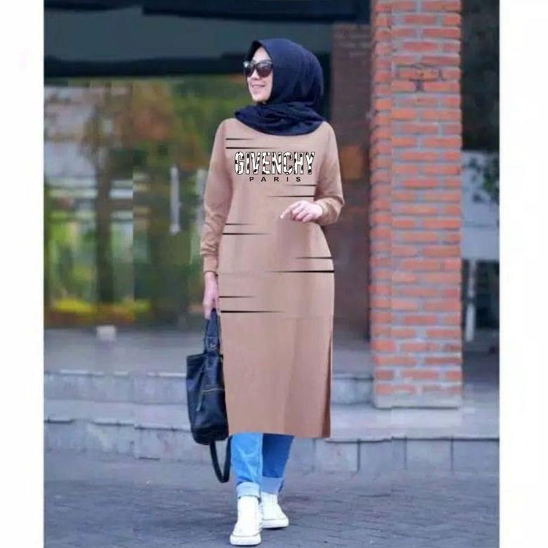 [KODE BCTDK] JF Atasan Tunik Kaos Babyterry Jumbo Wanita Muslimah GIVEN