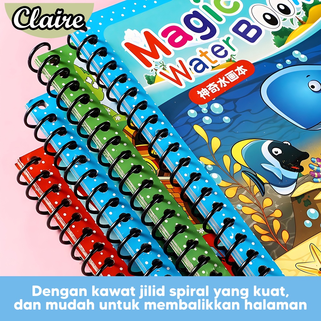 Magic Water Book / Buku Gambar Dengan Air