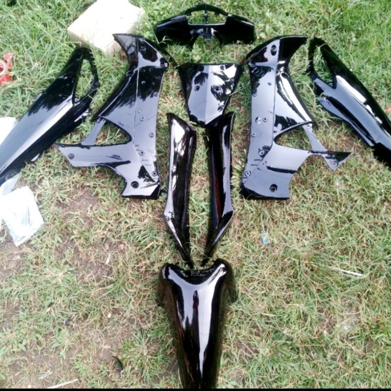 Full Set Body Halus dan Kasar Motor SUPRA X 125 LAMA 2005-2006 HITAM