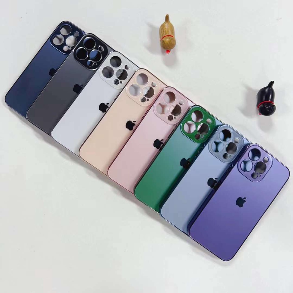 LUXURY PROTECTIVE CASE IPHONE 14 PROMAX 14 MAX / PLUS 13 PROMAX 13 12 PRO 12 11 11 PROMAX HIGH QUALITY CHROME + PROTECTOR CAMERA