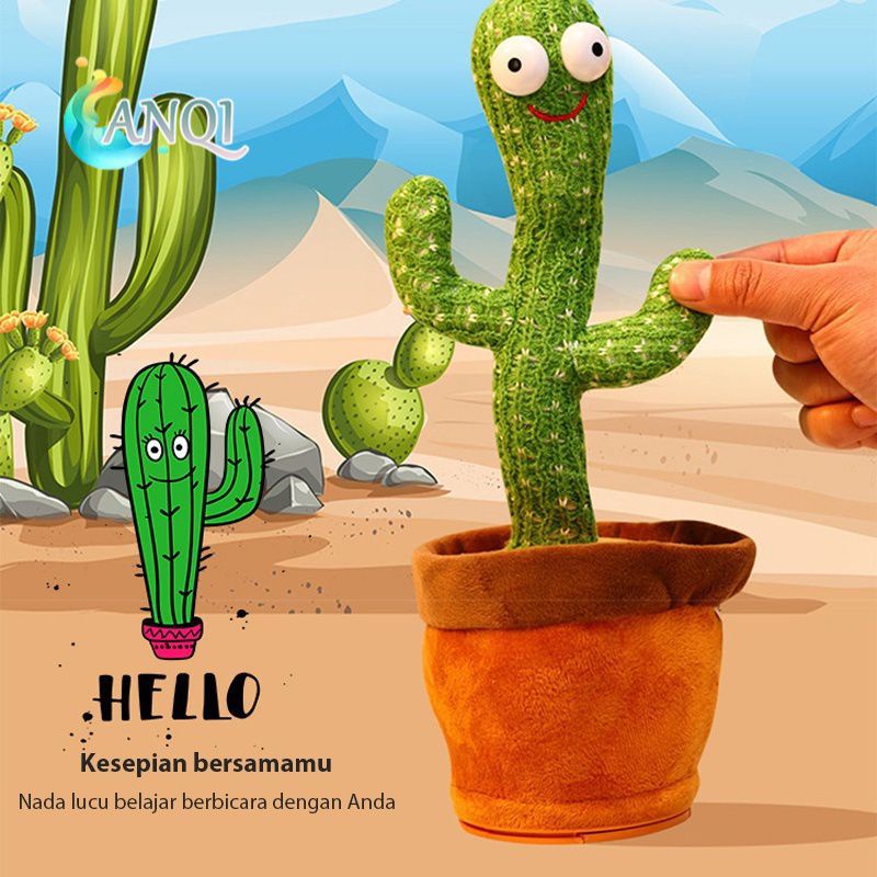 boneka kaktus dancing boneka kaktus menirukan suara