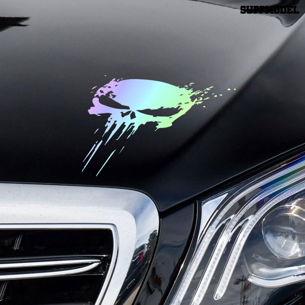 [Auto] Stiker Reflektif Motor Mobil Motif Tengkorak Blood Speed Auto Rear Decor
