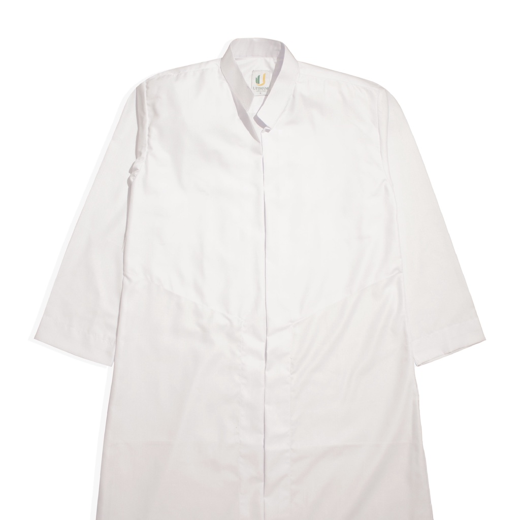 Jubah Luaran Habib Gamis Outer Pria Putih