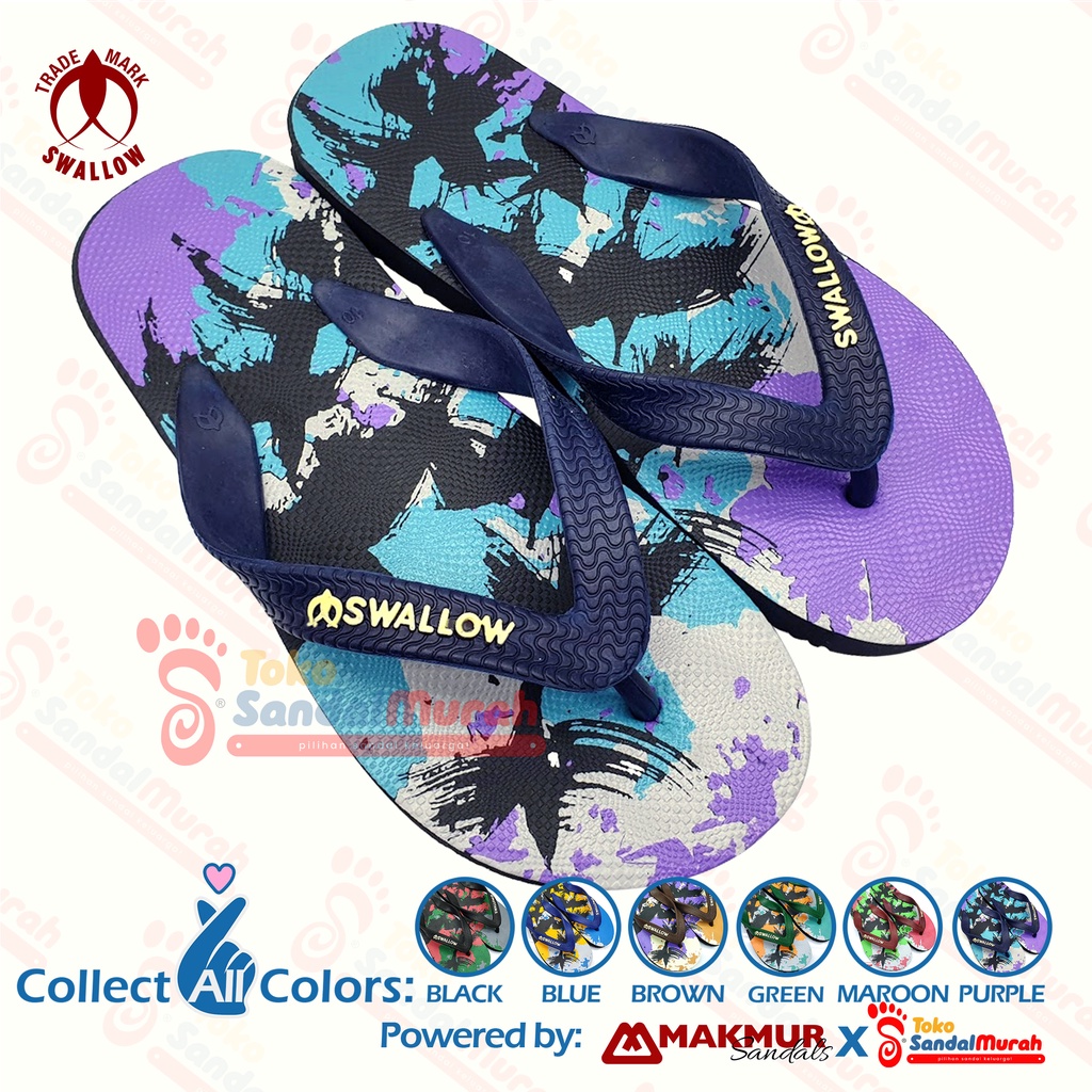 Toko Sendal Murah - Sandal Pantai Swallow Sanur - Swallow Beach Footwear [Tk Sendal Murah M 02 Swl Sanur]