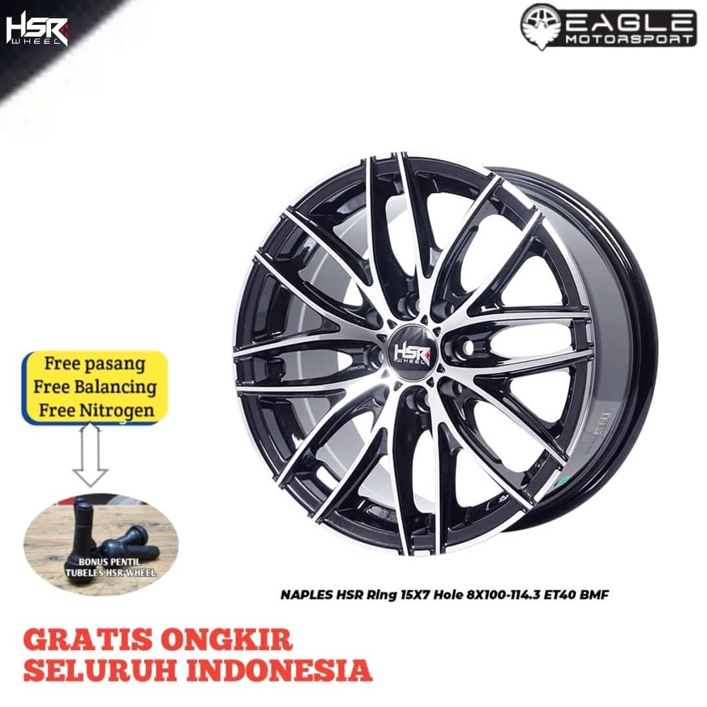VELG MOBIL R15 RING 15 VELG AVANZA XENIA BRIO AGYA AYLA HSR WHEEL NAPLES