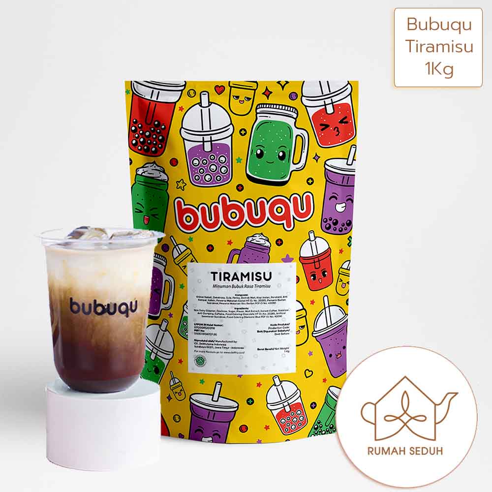 

1kg Bubuqu Tiramisu Powder Drink - Bubuk Minuman Kue Tiramisu
