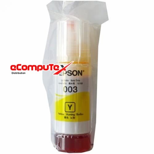 TINTA EPSON 003 YELLOW T003 KUNING ORIGINAL RESMI FOR L5190 L3150 L1110