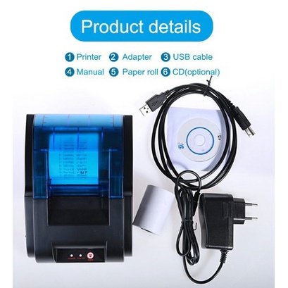 

Printer Thermal Bluetooth RPP02 + 10 Roll Kertas Termal