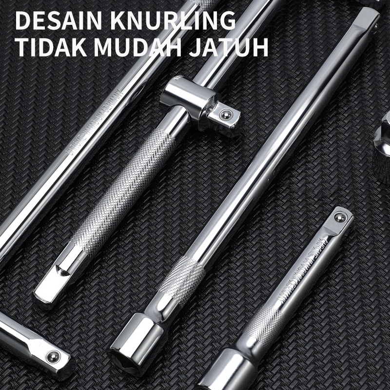 ISKU Extension Bar 10&quot; Murah Pemanjang Kunci Sok 250mm Gagang Sock T 1/2 X 10 Inch