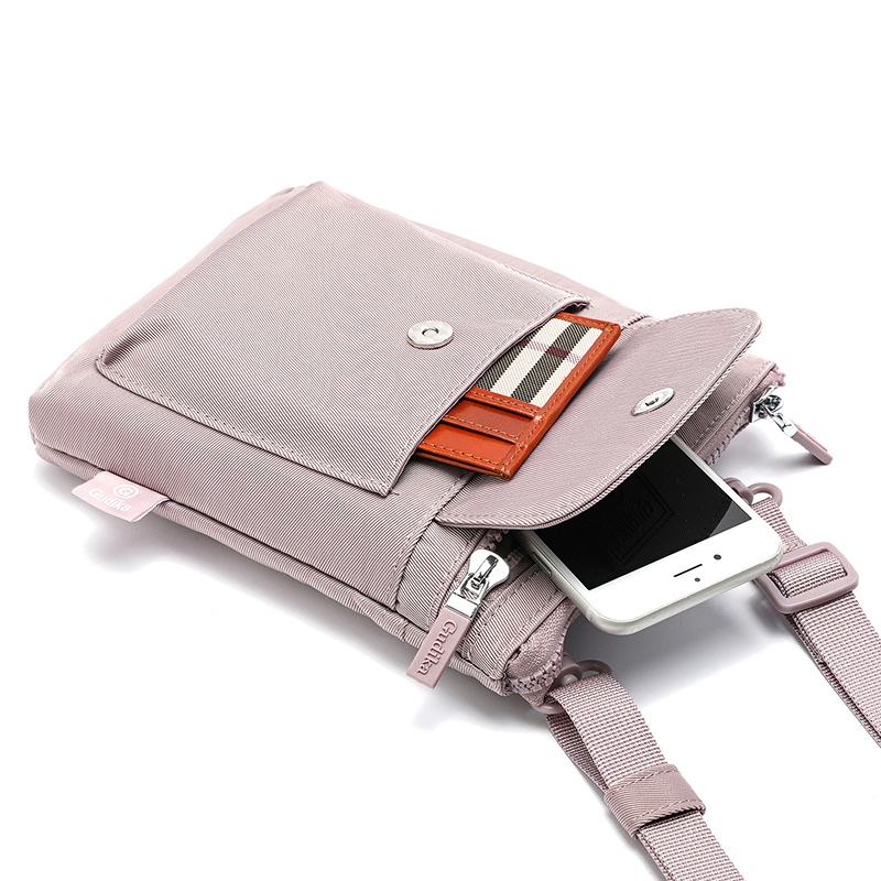 PROMO GUDIKA 5177 - Tas Wanita Selempang Hp Bahu Pinggang Waist Bag Fashion Cewek Perempuan Bahan Nylon Fabric Waterproof Anti Air Original Terbaru Kekinian Import Korea