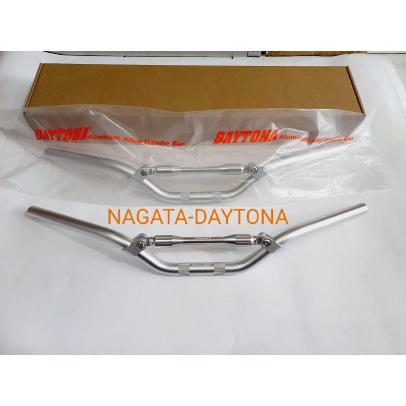 STANG STIR DAYTONA LOW SILVER PALANG BLIMBING KECIL SABLON ORIGINAL JAPAN