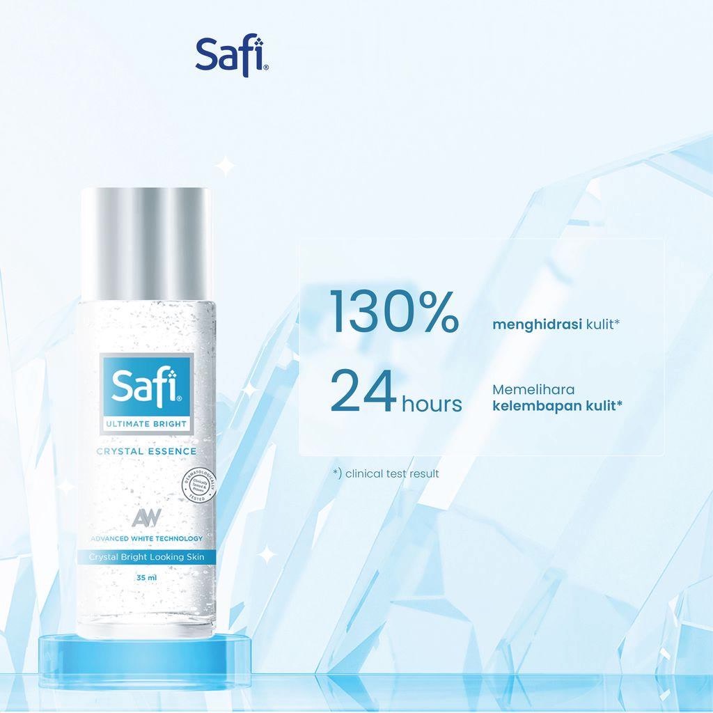 Safi Ultimate Bright SERIES | Hydrating Lotion - Dark Spot Treatment Serum - Crystal Essence - Moisturizer Wajah