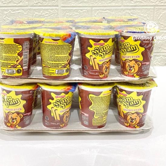

3NY♛ Nyam Nyam NyamNyam Magic Adventure Fun Play Fantasy Rice Crispy Bubble Puff Stick Chocolate Isi 12 Pcs Terlaku