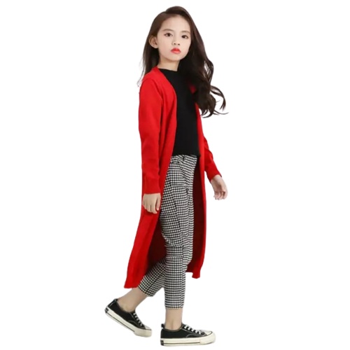 KALILA - Long Cardy Kids Cardigan Baju Anak Perempuan / Bahan Rajut Halus