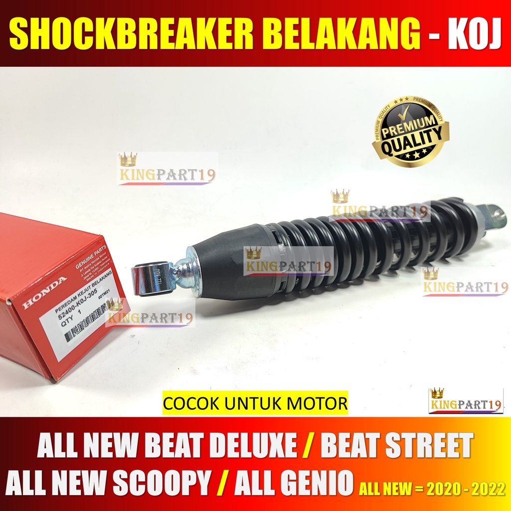 SHOCKBREAKER BELAKANG HONDA GENIO BEAT NEW DELUXE BEAT STREET NEW SCOOPY LED KOJ K0J