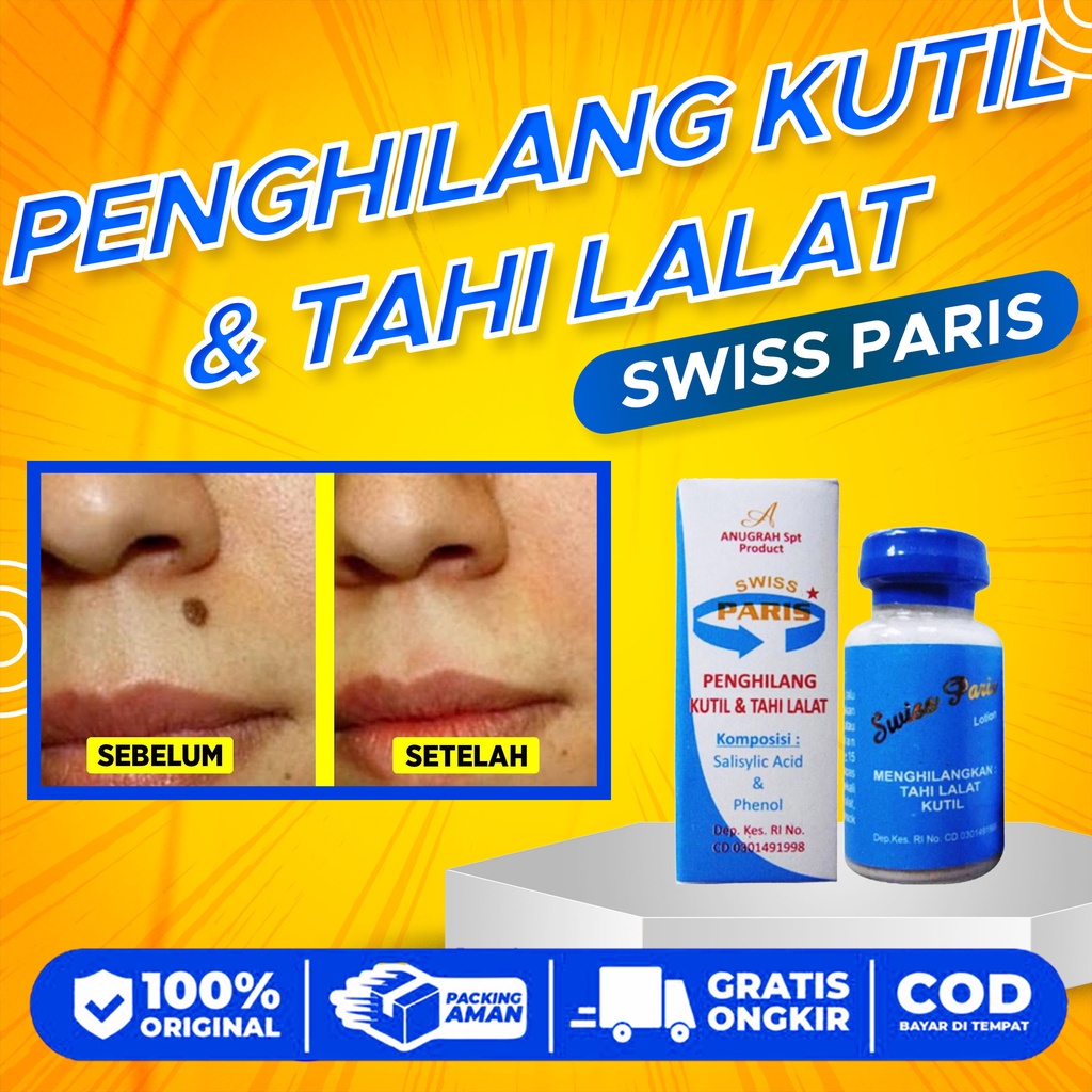 Jual SWISS PARIS LOTION OBAT PENGHILANG TAHI LALAT DAN KUTIL ORI