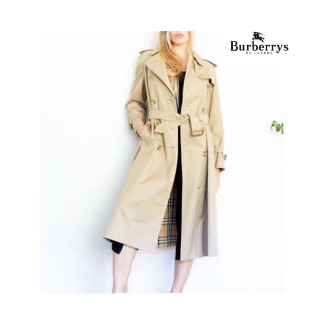 Vintage Burberrys Belted Nova Check Lined Trench Coat