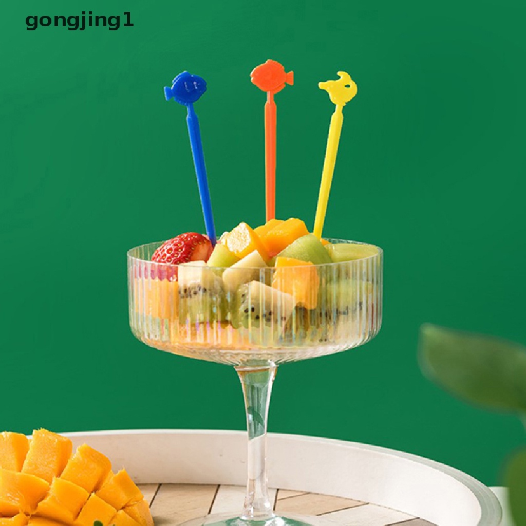 Ggg 18Pcs Garpu Buah Kartun Garpu Kotak Bento Garpu Gaya Laut Buah Kue Dessert Forks ID