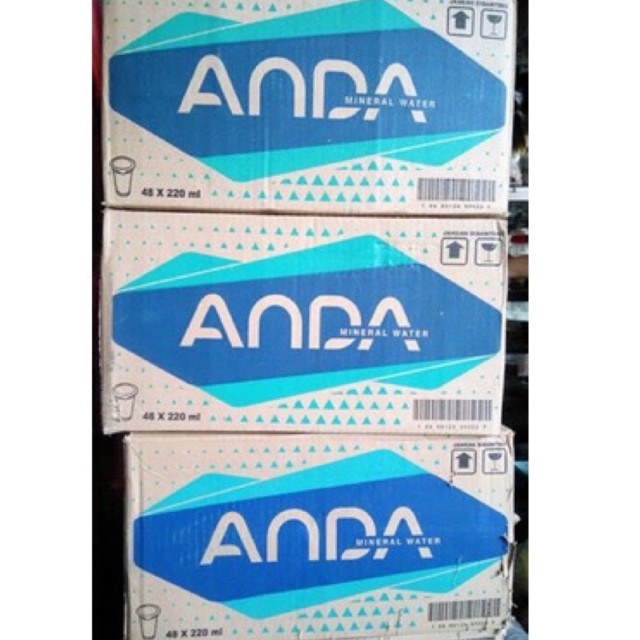 

air mineral Anda gelas