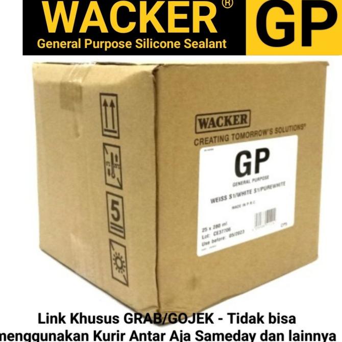 Lem Kaca Aquarium WACKER Acetoxy AceticCure 280ml (GRAB/GOJEK)