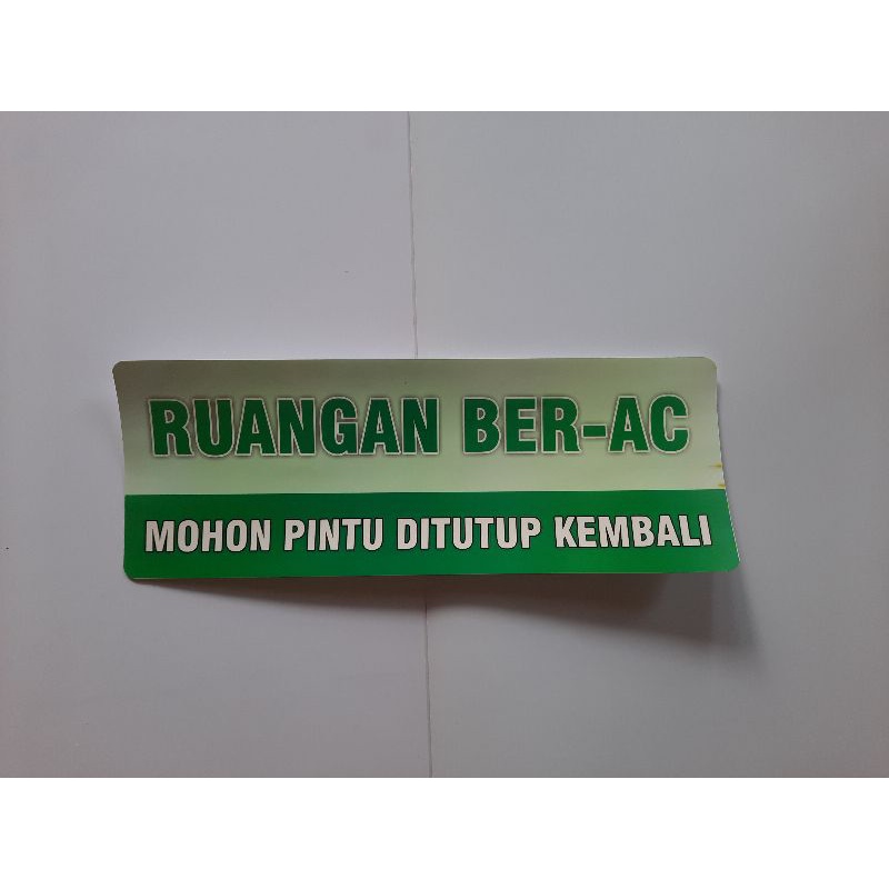 

Stiker Ruangan Ber-AC