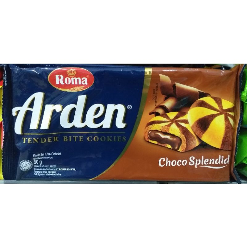 

KZ - roma arden kukis isi krim coklat 80g