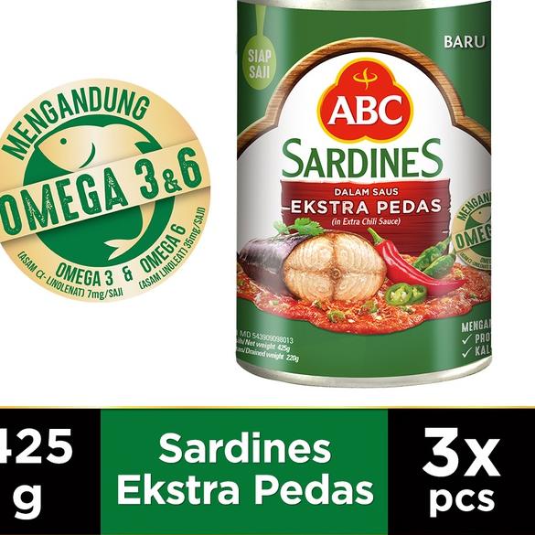 

MEN SALE ABC Sarden Saus Extra Pedas 425 g - Multi Pack 3 pcs