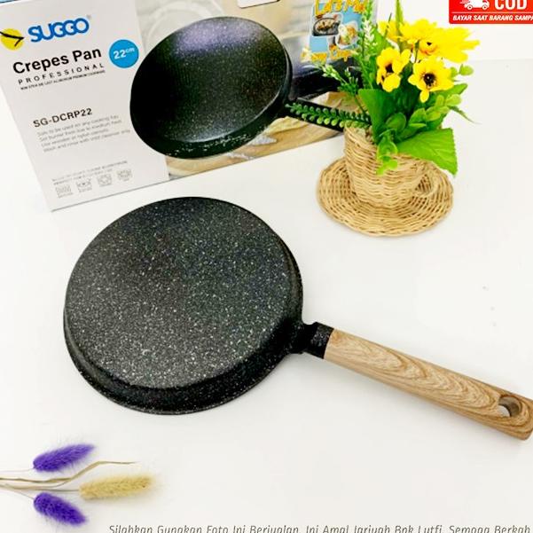 Suggo Crepes Maker 22Cm Wajan Kwalik Cetakan Kulit Risoles Leker Murah