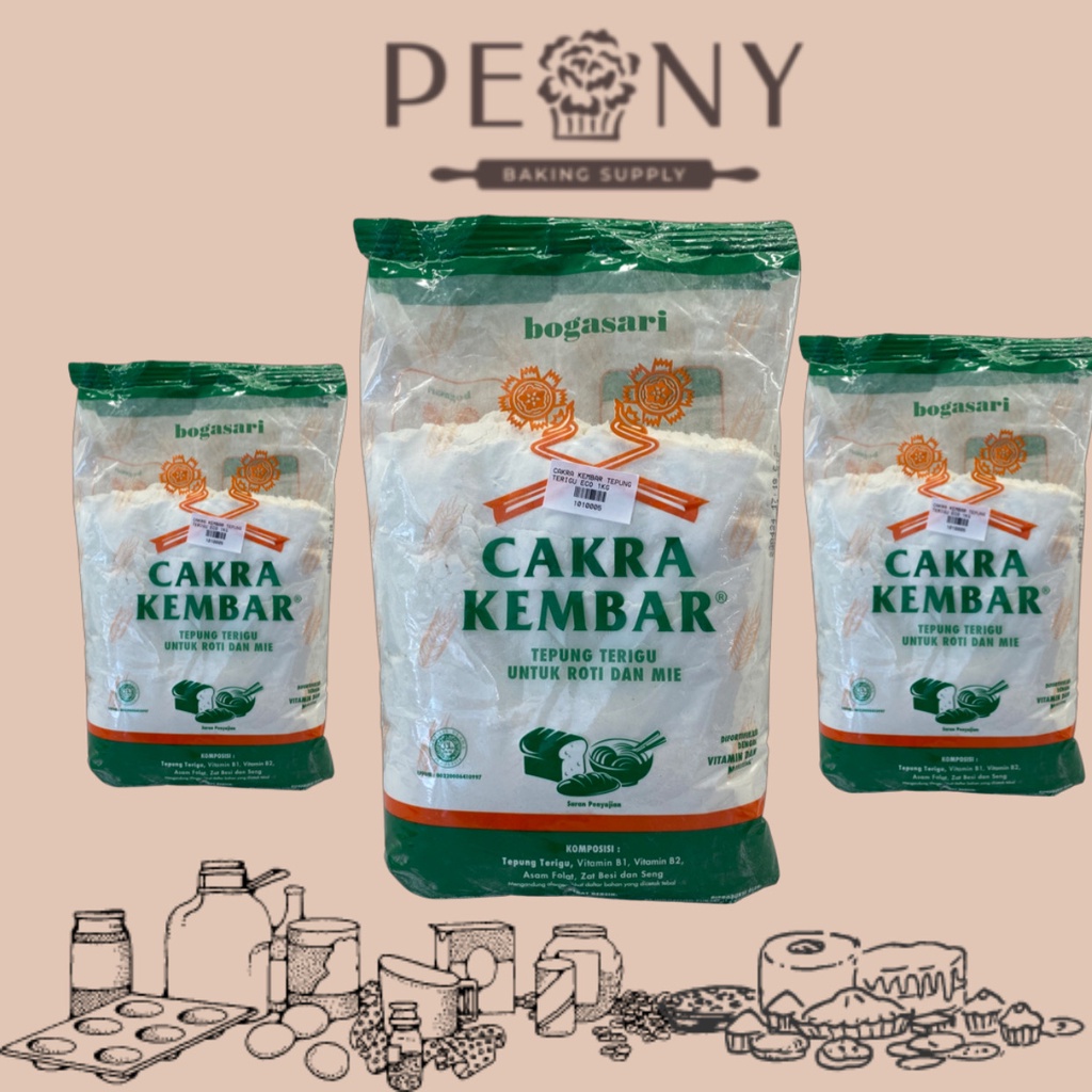 CAKRA KEMBAR TEPUNG TERIGU EKONOMIS PACK 1KG
