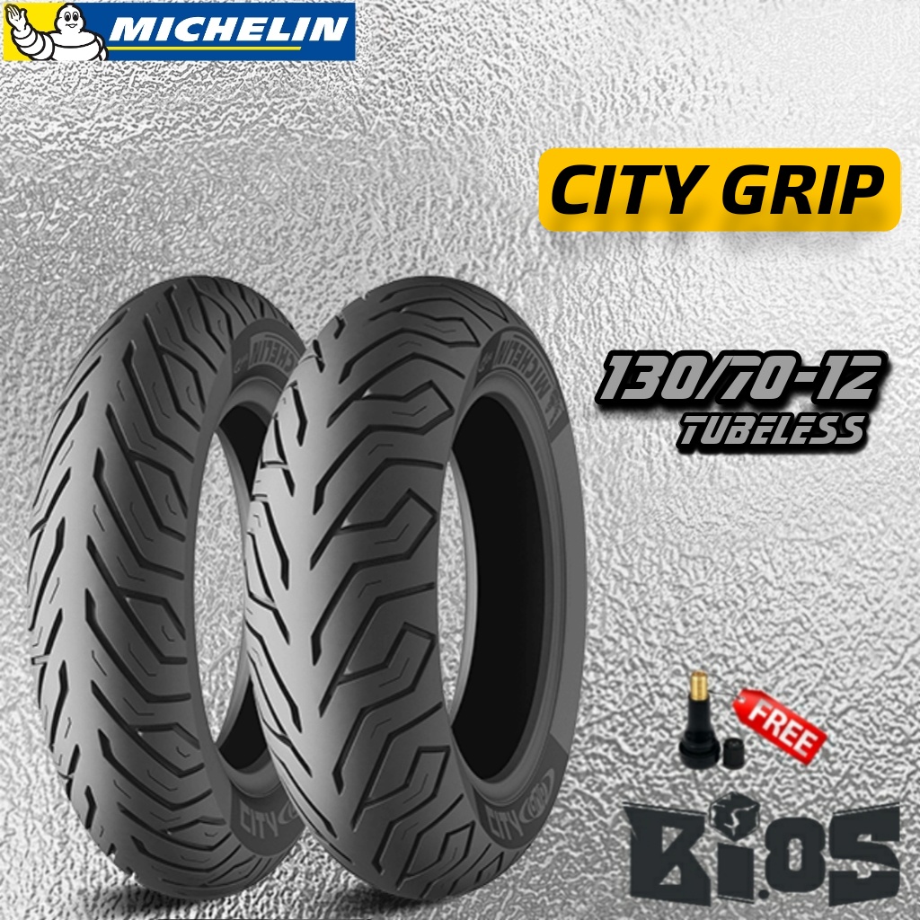 BAN MICHELIN CITY GRIP TUBELESS RING 12 UKURAN 100/90-12 | 110/90-12 | 120/70-12 | 130/70-12 BAN SCOOPY FREEGO VESPA MATIC SPRINT PRIMAVERA LX S